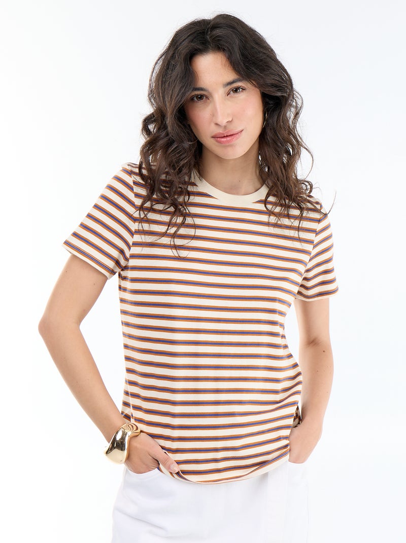 T-shirt stampata Bianco - Kiabi