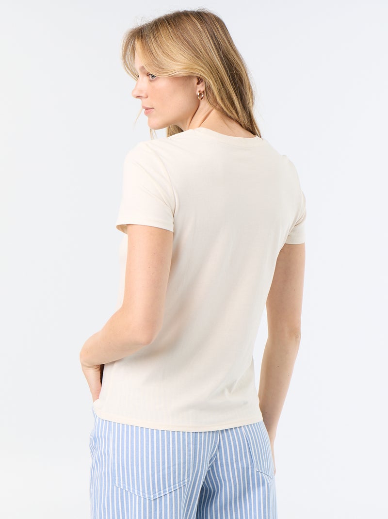 T-shirt stampata Bianco - Kiabi