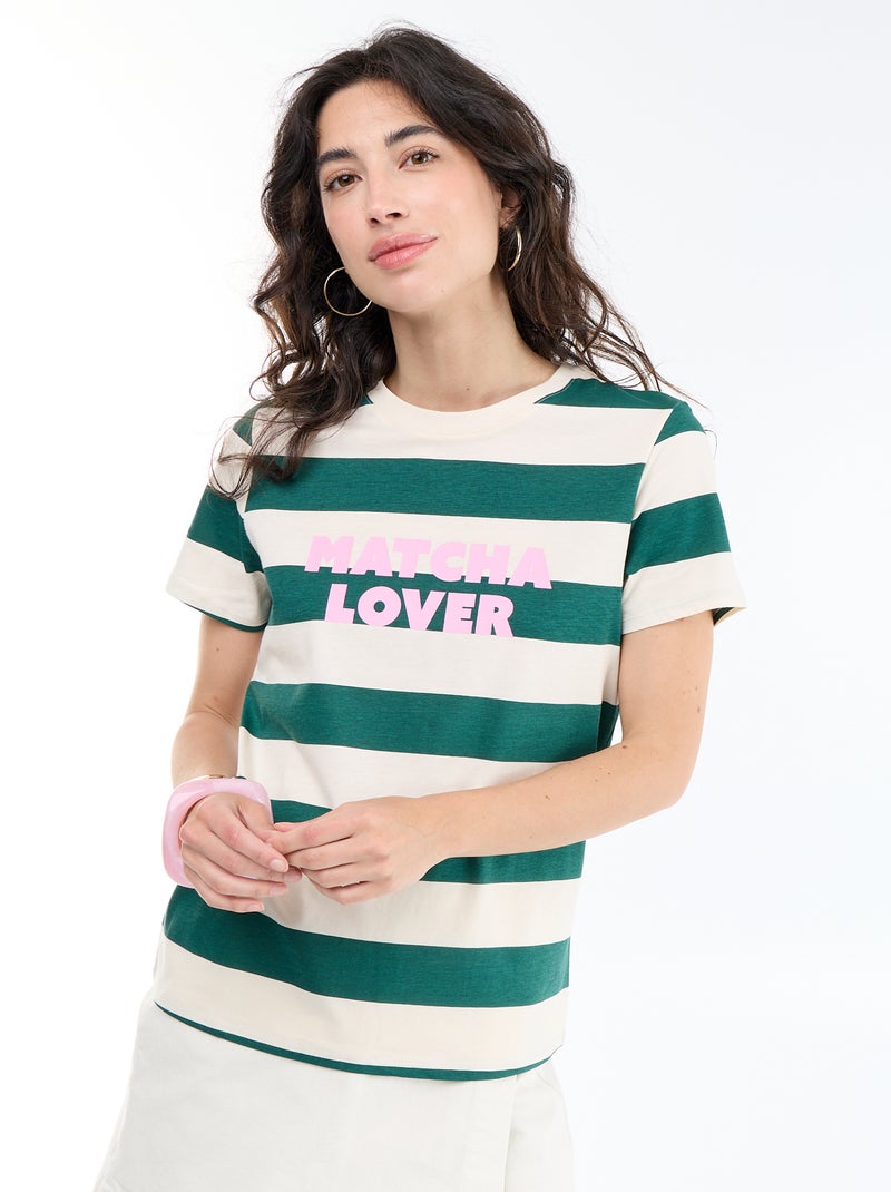 T-shirt stampata Bianco - Kiabi