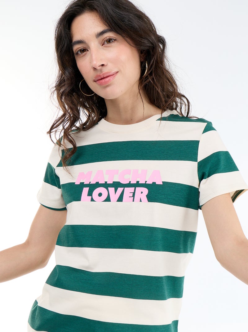 T-shirt stampata Bianco - Kiabi
