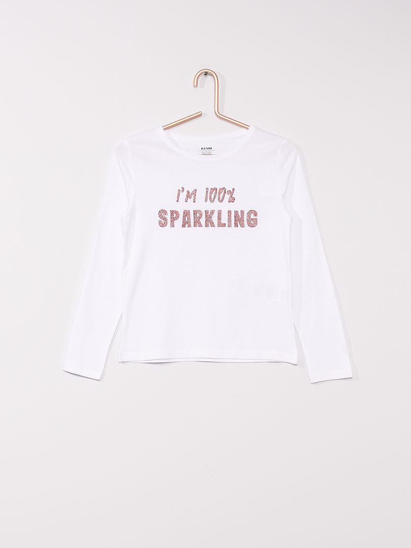 T-shirt stampata bianco spark - Kiabi