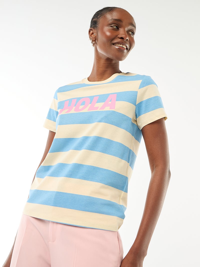 T-shirt stampata Blu - Kiabi