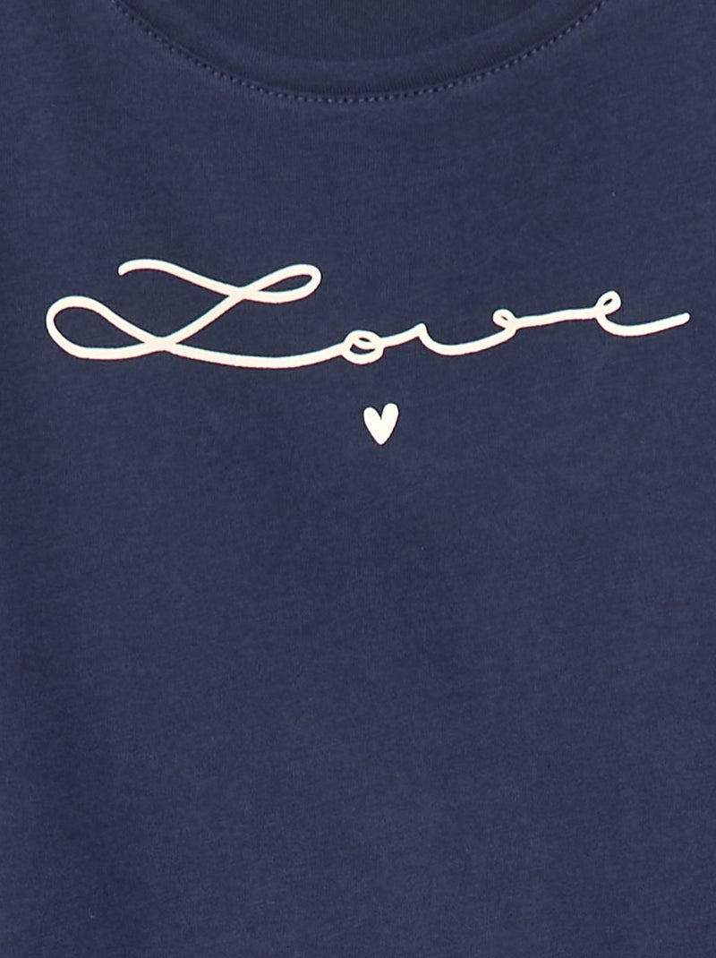T-shirt stampata Blu - Kiabi