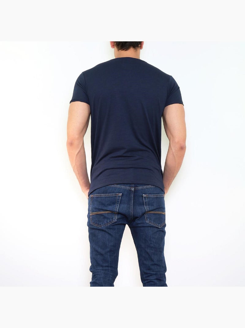 t-shirt stampata Blu marino - Kiabi