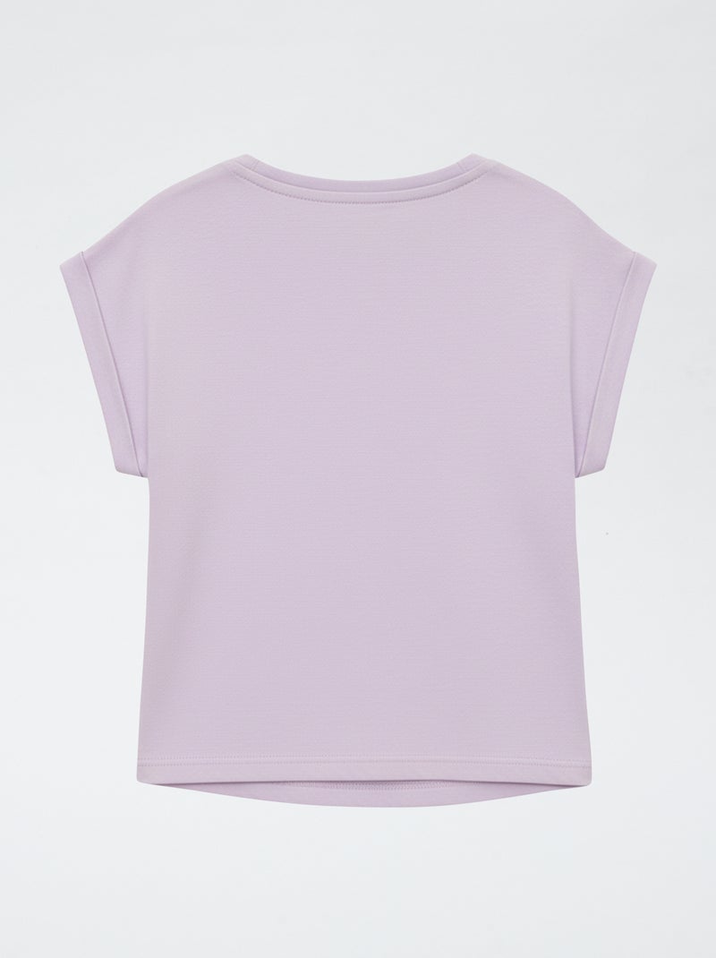 T-shirt stampata 'Bluey' in jersey di cotone Viola - Kiabi