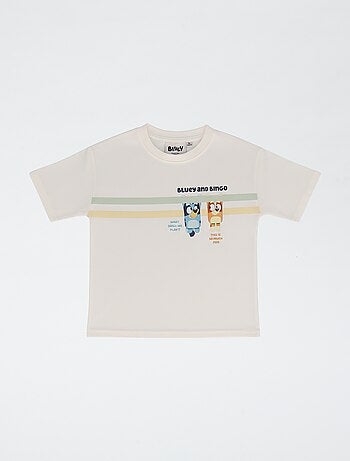 T-shirt stampata 'Bluey' stile sfumato in cotone
