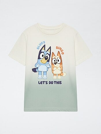T-shirt stampata 'Bluey' stile sfumato in cotone
