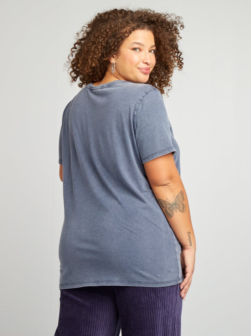 T-shirt stampata 'Carmakoma' BLU - Kiabi