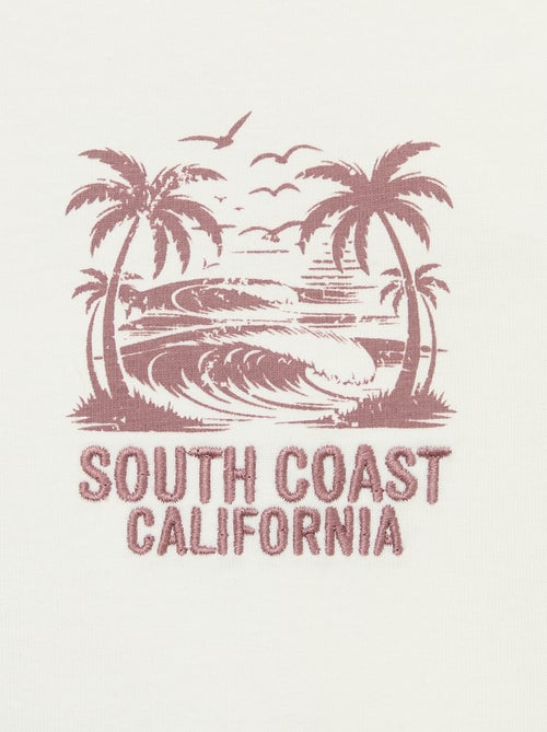 T-shirt stampata con messaggio a maniche corte - Kiabi