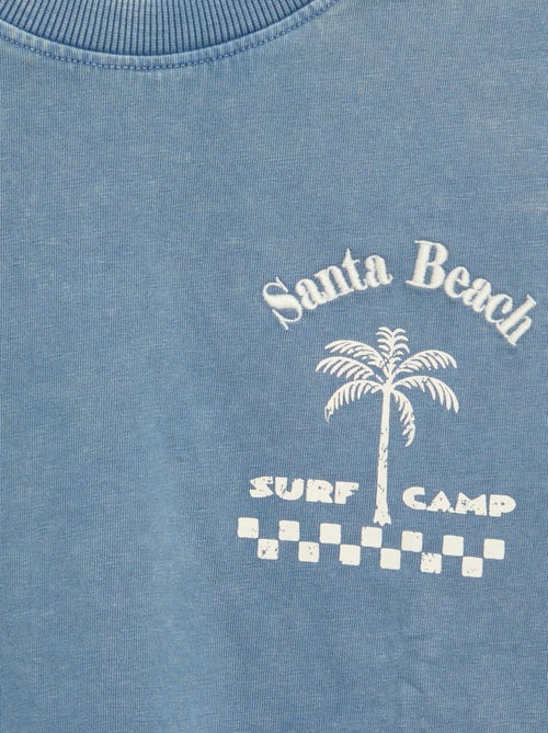 T-shirt stampata con messaggio a maniche corte - Kiabi