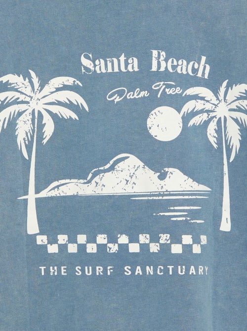 T-shirt stampata con messaggio a maniche corte - Kiabi