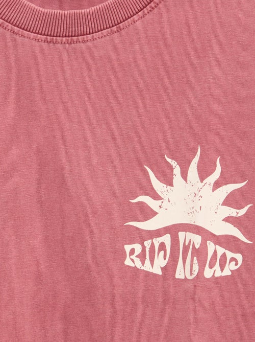 T-shirt stampata con messaggio a maniche corte - Kiabi