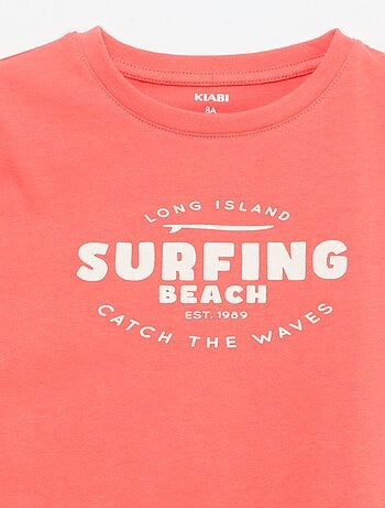 T-shirt stampata con messaggio