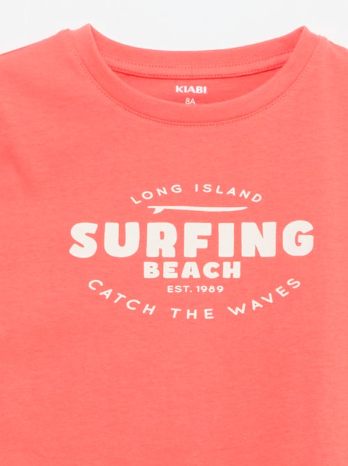 T-shirt stampata con messaggio - Kiabi