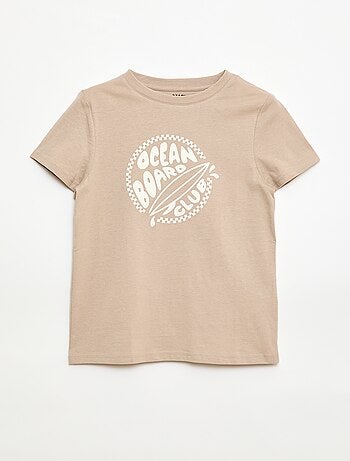 T-shirt stampata con messaggio