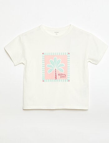 T-shirt stampata con messaggio