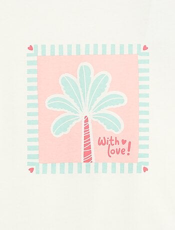 T-shirt stampata con messaggio