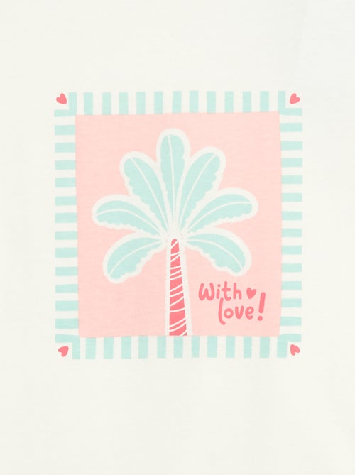 T-shirt stampata con messaggio - Kiabi