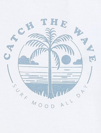 T-shirt stampata con messaggio