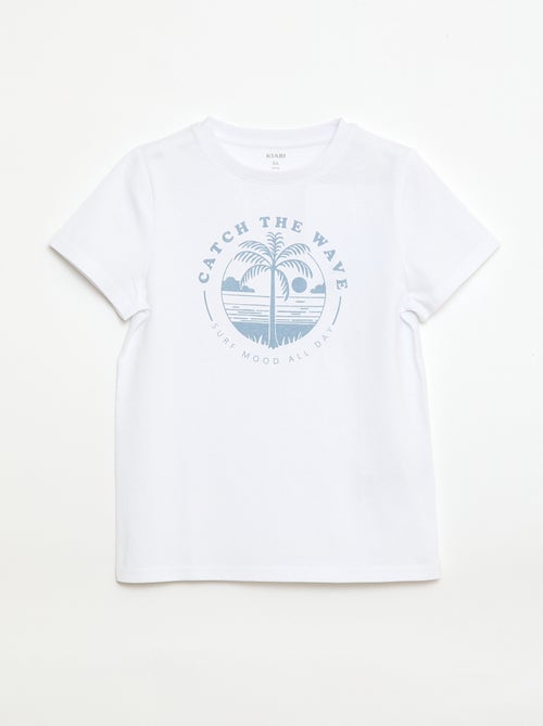 T-shirt stampata con messaggio - Kiabi