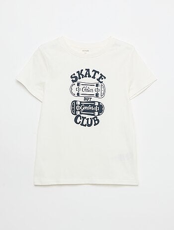 T-shirt stampata con messaggio