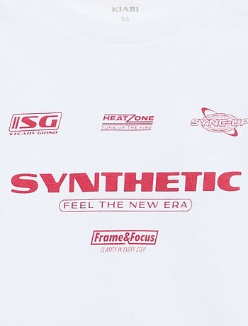 T-shirt stampata con messaggio