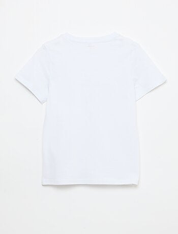 T-shirt stampata con messaggio