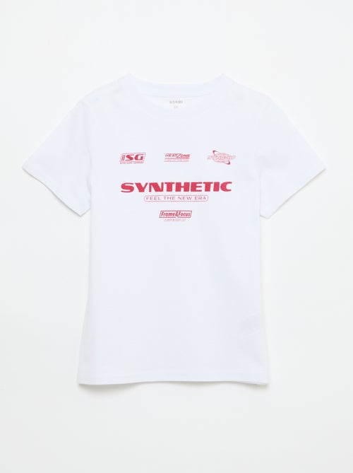 T-shirt stampata con messaggio - Kiabi