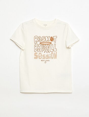 T-shirt stampata con messaggio