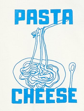 T-shirt stampata con messaggio