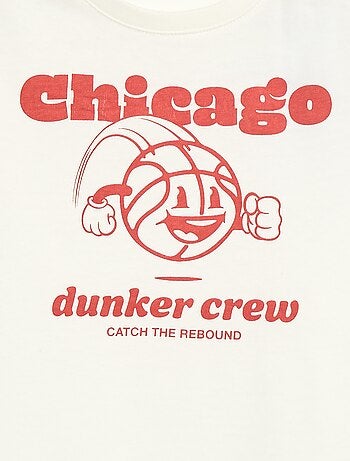 T-shirt stampata con messaggio