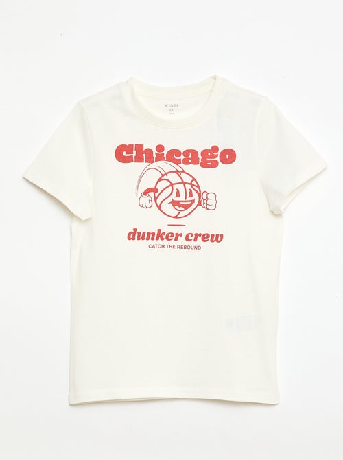 T-shirt stampata con messaggio - Kiabi