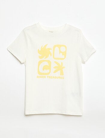 T-shirt stampata con messaggio