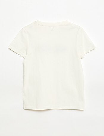 T-shirt stampata con messaggio