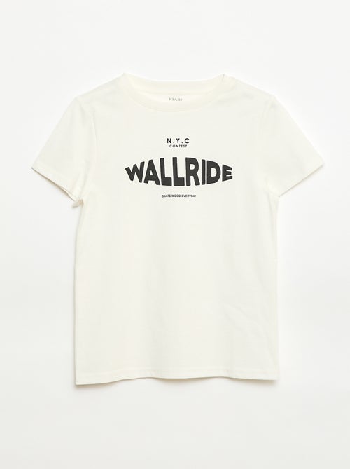 T-shirt stampata con messaggio - Kiabi