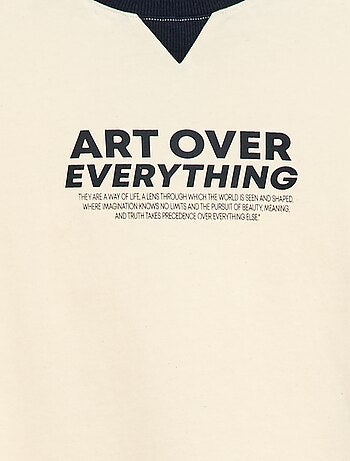 T-shirt stampata con messaggio