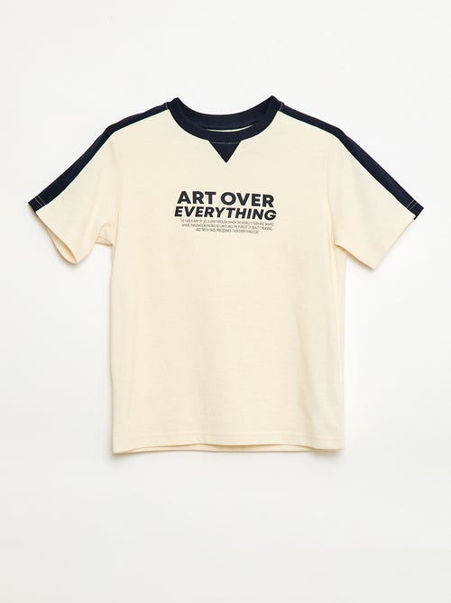 T-shirt stampata con messaggio - Kiabi