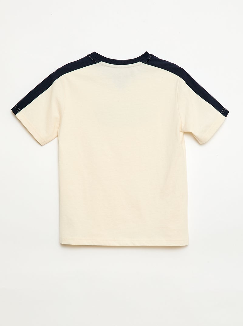 T-shirt stampata con messaggio Bianco - Kiabi