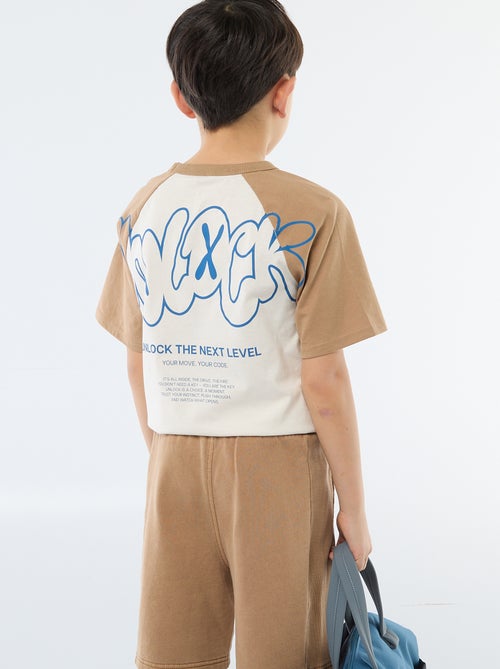 T-shirt stampata con messaggio - Kiabi