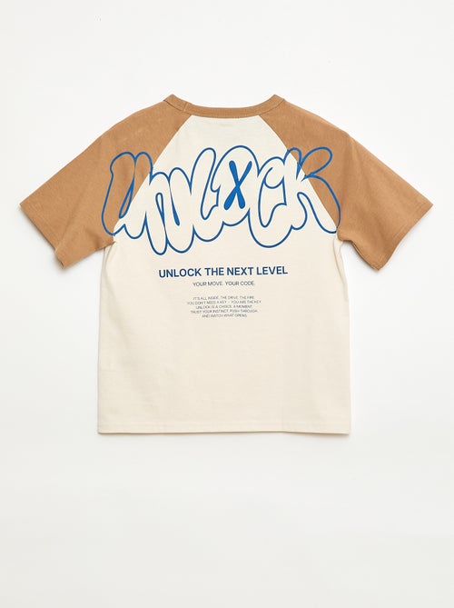 T-shirt stampata con messaggio - Kiabi