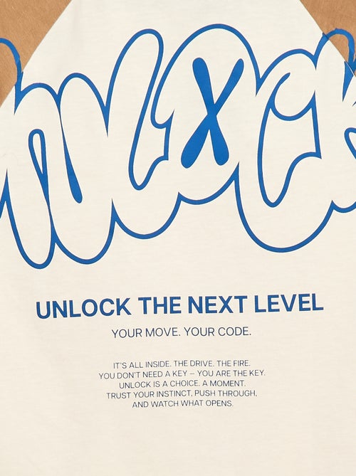 T-shirt stampata con messaggio - Kiabi