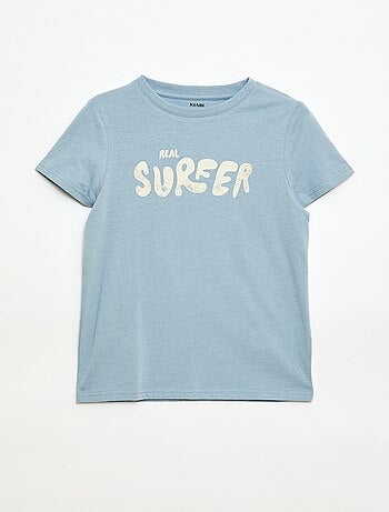 T-shirt stampata con messaggio