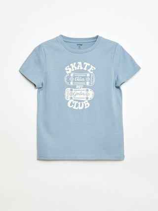 T-shirt stampata con messaggio