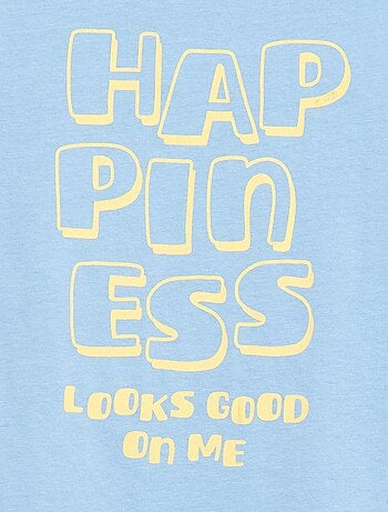 T-shirt stampata con messaggio