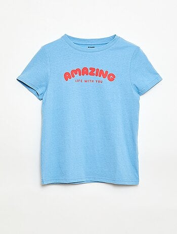 T-shirt stampata con messaggio