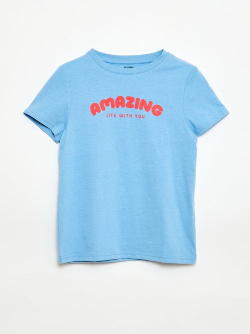 T-shirt stampata con messaggio - Kiabi