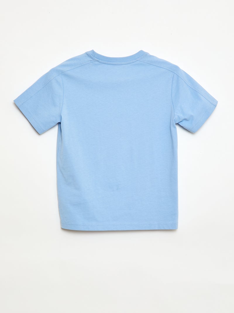 T-shirt stampata con messaggio Blu - Kiabi
