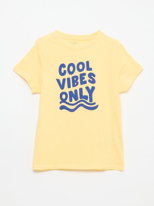 T-shirt stampata con messaggio - Kiabi