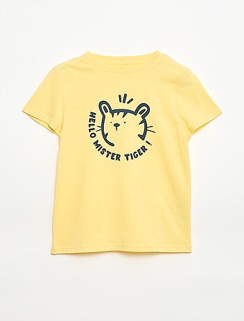 T-shirt stampata con messaggio