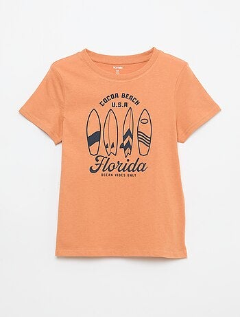 T-shirt stampata con messaggio